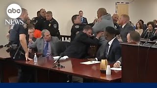 Man lunges at Buffalo shooter as anger boils over during sentencing hearing