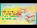 11am IST I Self respect is the foundation . . .  - Sr Rajni I Gyan Sarovar I Mt. Abu I 8th Nov 2024