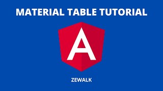Angular Material Table tutorial | Angular Material 12 [2022]