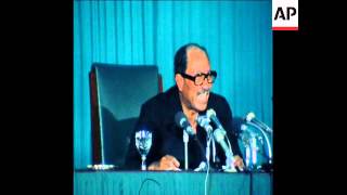 SYND 24 7 78 EGYPTIAN PRESIDENT, ANWAR SADAT MAKES TV BROADCAST ON PEACE WITH ISRAEL