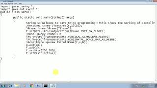 JAVA JSCROLLPANE EXAMPLE & THEORY