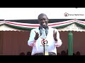 wewe raila fuata ruto vile unataka lakini huwezi ingia kwa serikali yetu no handshake gachagua