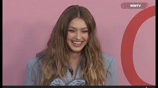 Gigi Hadid arrives at 2019 CFDA Fashion Awards