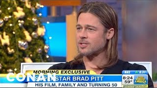 Brad Pitt Just Can't Shake His Chanel Commercial | CONAN on TBS