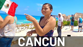CANCÚN MEXICO Beach Walking Tour 🇲🇽 4K Walk in Mexico