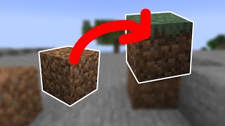 Minecraft This is How to Make Grass Grow on Dirt! TUTORIAL #shorts