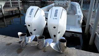 Mercury 200 Vs. 225 Prop Testing | 3 Blade | Contender 27 Open