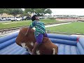 Hilarious Lady riding a mechanical bull!