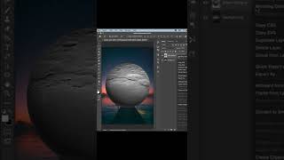 3d Moon #shorts #photoshop #tutorial