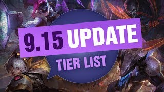 UPDATED League of Legends Mobalytics Patch 9.15 Tier List New OP Champions And Q&A