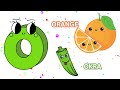 Learn the AMAZING Fruit and Veggie ALPHABET / Sing Along