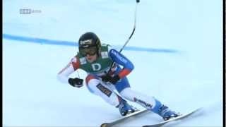 10.02.2013 Ski Alpin WM Abfahrt/Downhill Schladming Lara Gut im Pech!