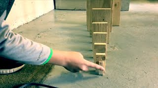 Domino surfing: amazing domino chain reaction | Domino chain from small to big | Cool domino tricks