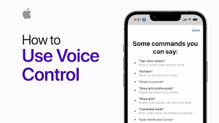 how to switch from Siri to classic voice control | use Voice Control on iPhone, and iPod touch
