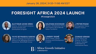 Foresight Africa 2024 launch