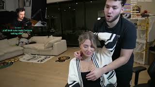 Aircool reacts to adin touches corinna | Epic Twitch