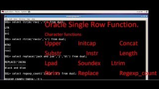 Oracle Database11g tutorials 10 || SQL Single Row Function (SQL Functions ) by Pravendra Gaur