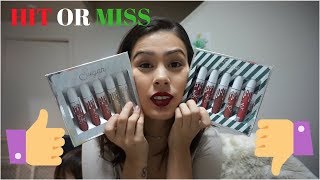 KYLIE COSMETICS HOLIDAY COLLECTION 2017  LIP SET REVIEW & SWATCHES!!!!