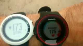 סקירת שעון Garmin forerunner 225 קריאת דופק ללא רצועה מול רצועת חזה