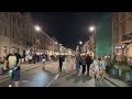 warsaw night life virtual walking tour 🇵🇱 poland street ambient video in 4k 60 fps