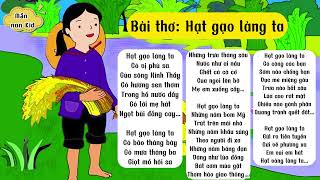 Bài Thơ Hạt Gạo Làng Ta - Thơ mầm non - Thơ thiếu nhi hay nhất