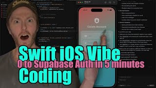 Native iOS Vibe coding in Cursor - adding a Supabase authentication flow in MINUTES.