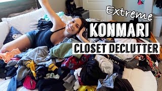Extreme Closet Declutter | KonMari Method