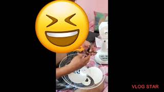 Unboxing solar fan @Bruno & Me