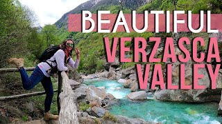 Hiking in the BEAUTIFUL Verzasca Valley 🤩🌊 // Best Hikes in Switzerland // Discover the World