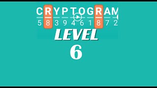 Cryptogram Level 6 Answers ✅ | Go Answer