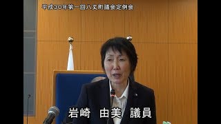 平成３０年第一回八丈町議会定例会（一般質問４）