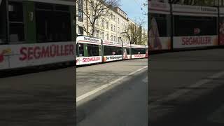 Tram tramvay strassenbahn Augsburg City Bavaria Germany