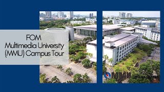 Aerial and on the ground view of Multimedia University (MMU) Cyberjaya Campus