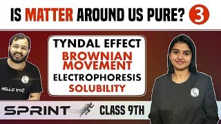 Is Matter Around Us Pure? 03 | Classification of Mixtures | Tyndall Effects | Brownian Movement