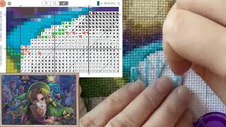 Cross Stitch: Stitch With Me #120 (with talking)