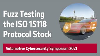 Fuzz Testing the #ISO15118 Protocol Stack
