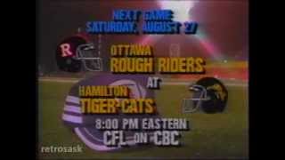 CFL on CBC Close (1988)