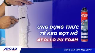 Hướng dẫn trám khe hở lớn với Keo bọt nở Apollo Foam | Tháo vát hơn mỗi ngày