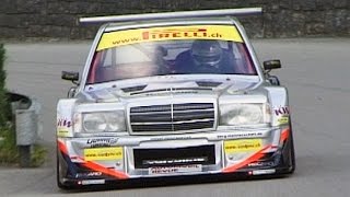 Fastest Mercedes Benz 190E, 3.5L V8, 550HP, 850kg. Reto Meisel at St-Ursanne 2006! Remastered