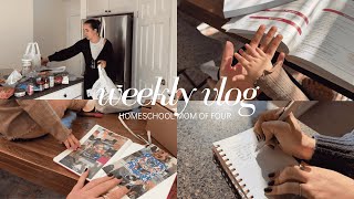 weekly vlog: homeschool prep, cleaning schedule, grocery haul