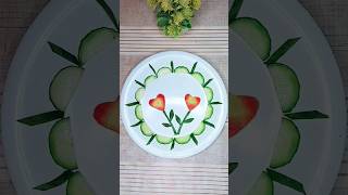 Vegetables cutting designs l salad art l fruit cutting ideas #shorts #diycrafts #cookwithsidra #diy