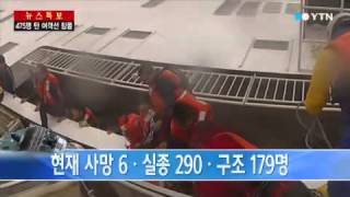 세월호 사망 6명, 실종 290명 / YTN