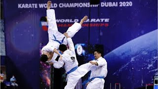 Spain vs Japan. World Karate Championship Dubai 2021. Final. Male Team Kata.