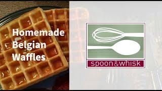 Homemade Waffles using All-Clad Belgian Waffle Maker