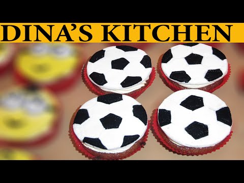 How To Make FOOTBALL BALL FONDANT CUPCAKES! How To Make FOOTBALL BALL FONDANT CUPCAKES!