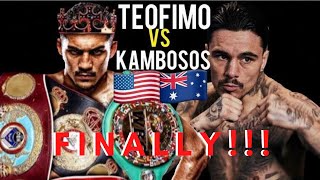 FINALLY WE WILL GET TEOFIMO LOPEZ VS GEORGE KAMBOSOS JR!!!