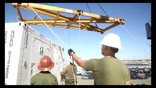 3rd MAW's logistics squadrons unload mobile maintenance facilities