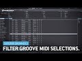 Filter Groove MIDI Selections in Superior Drummer 3