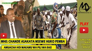 NAIBU WAZIRI CHANDE ASAKATA MSEWE HUKO PEMBA, AMUACHA HOI MAKAMU WA PILI WA RAIS SMZ