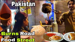 Burns Road food street | DAWAI HAI 😂 | MATKA CHAI | bun kabab